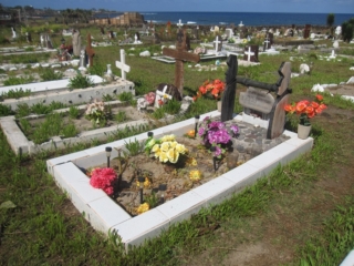 Rapa Nui Cemetery  Easter Island, Rapa Nui, Hanga Roa, Vanuatu, Isla de Pascua, Chile, South America
