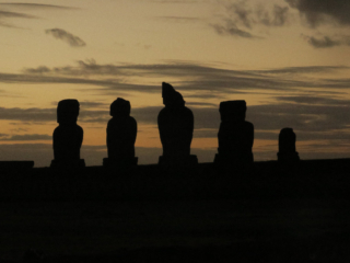Tahai complex Easter Island, Rapa Nui, Hanga Roa, Vanuatu, Isla de Pascua, Chile, South America