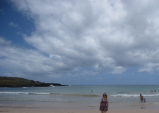 Anakena Beach Easter Island, Rapa Nui, Hanga Roa, Isla de Pascua, Chile, South America