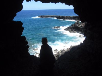 Ana Kakenga Cave - Cave of Two Windows Easter Island, Rapa Nui, Hanga Roa, Vanuatu, Isla de Pascua, Chile, South America